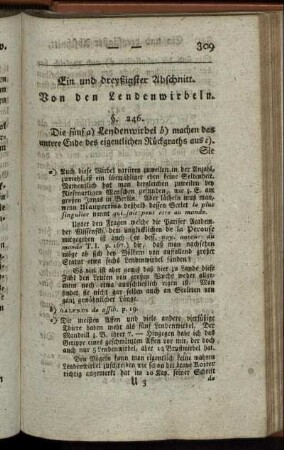 Ein und dreyßigster Abschnitt [bis] Vierzigster Abschnitt