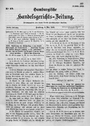 No. 19. 8. Mai 1869