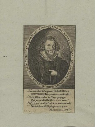 Bildnis des Gottfridius Olearius