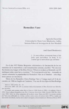 6: Remedios Varo