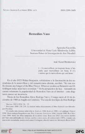 6: Remedios Varo