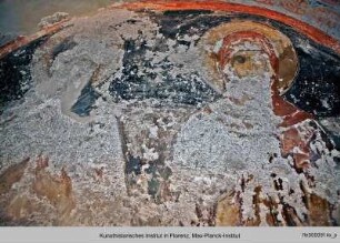 Die Ausmalung der Saalkirche : Die Heilige Barbara und eine unbekannte Heilige