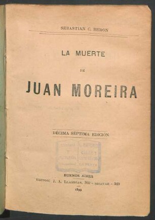 La muerte de Juan Moreira