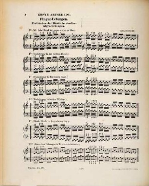 Technische Uebungen und Studien : speciell für d. Anwendung d. Bohrer'schen Klavier-Handleiters ; op. 149