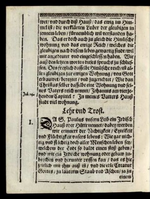 Lehr und Trost.