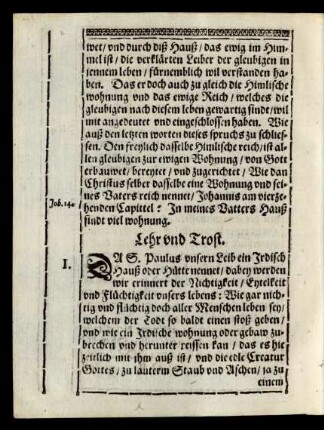 Lehr und Trost.