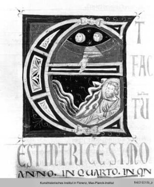 Bibel : Historisierte Initiale E: Ezechiel