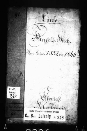 Gerichtshandelsbuch von Doberschwitz
