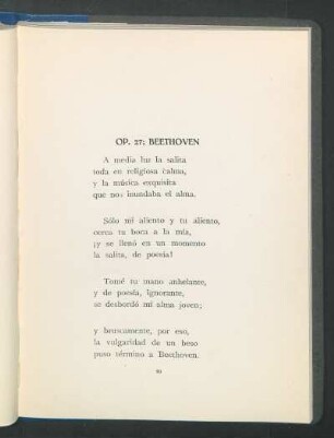 OP. 27; Beethoven