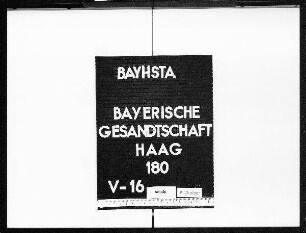 Geschäftsführung während der Abwesenheit des Kurfürsten Karl Theodor