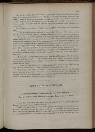 Notizie statistiche e commerciali.
