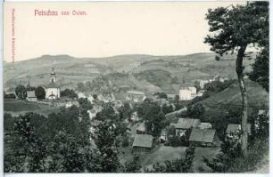 Petschau. Blick auf Petschau von Osten