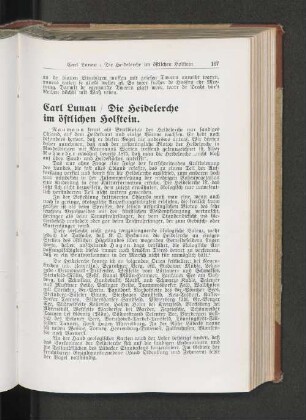 Die Heidelerche im östlichen Holstein.