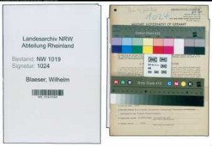 Entnazifizierung Wilhelm Blaeser , geb. 02.05.1901 (Technischer Angestellter)