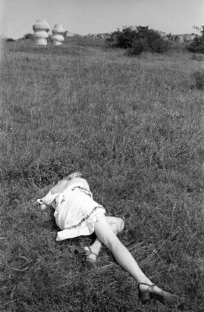 Burgenland : Im Burgenland, Bildhauersymposium St. Margarethen, Plastik von Milena Lah (1972)