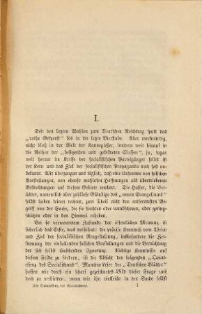 Die Quintessenz des Socialismus
