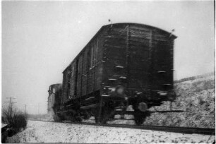 Hechingen, Lok 12, Güterzug 300 nur mit dem Packwagen Nr. 75, der altgebraucht gekauft wurde