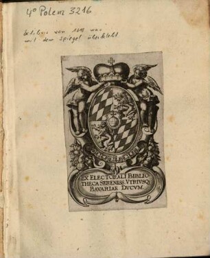 De Traditione Apostolica et Ecclesiastica : Das die Catholische Kyrche Christi, nicht allein was in der Heiligen Schrifft steht, sondern auch was sie bey den Heiligen Vetern vnd eltisten Concilien Göttlichs vnd löblichs funden, zu Gottesdienst vnd Ere, Ordenlich brauchen, vnd bestendiglich behalten möge