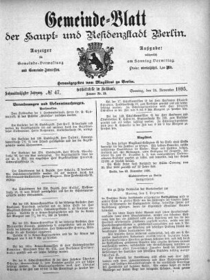 1895,47: No. 47, 24. November 1895