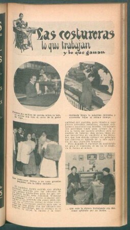 Las costureras - Lo que trabajan y lo que ganan