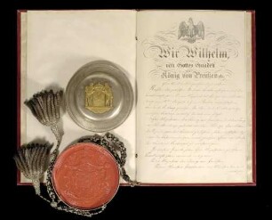 Friedensvertrag zwischen Württemberg und Preußen, 1866.