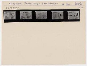 Repros von graphischen Darstellungen für das Bauwesen. unbekannt
