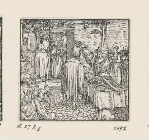Kollekte, aus: "Sanctorum et martyrum Christi icones quaedam artificiosissimae", Frankfurt am Main 1551