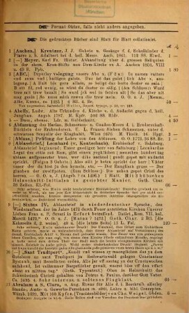 Katholische Theologie in deutscher Sprache : Manuscripte auf Pergament und Papier, sowie gedruckte Bücher des XV. - XIX. Jahrhunderts aus allen Zweigen der katholisch-theologischen Literatur : Supplement zu Katalog 37 und Fliegenden Blättern No. 10