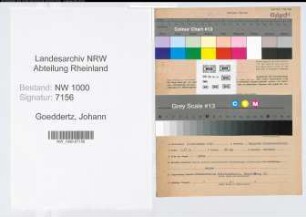 Entnazifizierung Johann Goeddertz, geb. 05.12.1891 (Telegrafensekretaer)
