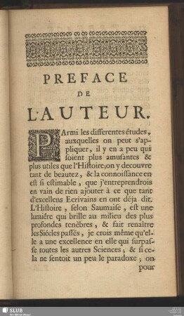 Preface De L'Auteur