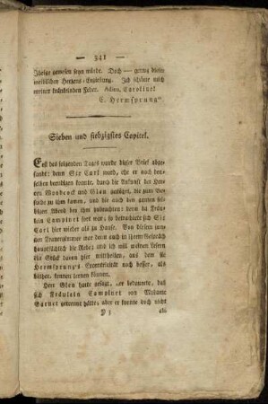 Sieben und siebzigstes Capitel.