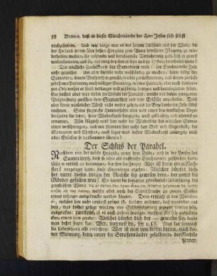 Der Schlus der Parabel.