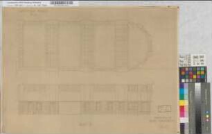 Neubau eines Empfangsgebäudes auf Bahnhof Neubeckum: Halle: Ansichten, M. 1:50
