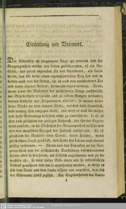 Einleitung und Vorwort