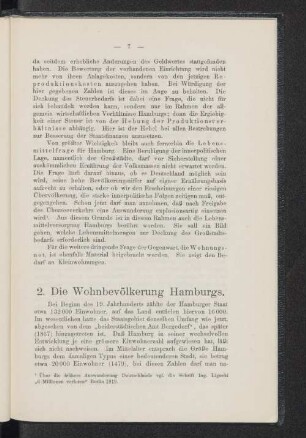 2. Die Wohnbevölkerung Hamburgs.