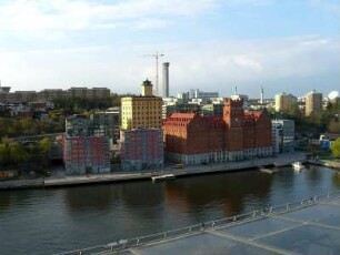 Stockholm: Bebauung am Quai für Kreuzfahrtschiffe