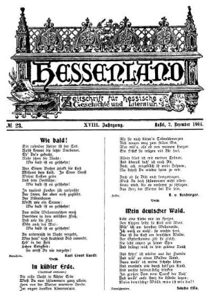 No. 23, 2. Dezember 1904