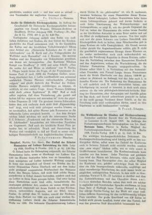 137 [Rezension] Archiv für Elsässische Kirchengeschichte ; Dritter Jahrgang 1928