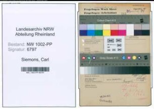 Entnazifizierung Carl Siemons , geb. 14.07.1889 (Elektromeister)