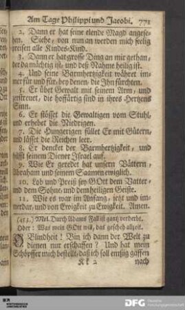 Am Tage Philippi und Jacobi.