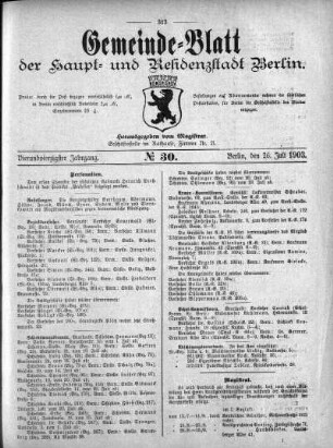 1903,30: No. 30, 26. Juli 1903