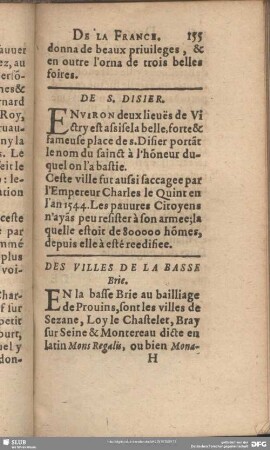 Des Villes De La Basse Brie