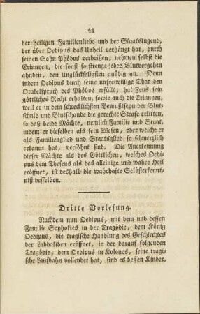 Dritte Vorlesung.