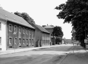 Großenhain, Franz-Schubert-Allee. Blick von der Einmündung Töpfergasse nach Norden