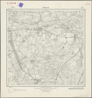 Messtischblatt 1454 : Ahausen, 1930 Ahausen : Ahausen. - Hrsg. 1899, bericht. 1913, einz. Nachtr. 1930. - 1:25000. - [Berlin]: Reichsamt für Landesaufnahme, 1930. - 1 Kt.