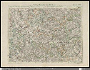 Carte topographique d'Allemagne