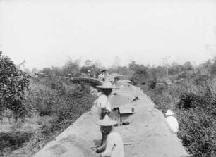 Eisenbahnbau : Thailand. Bau einer Eisenbahnstrecke, 1908/1913