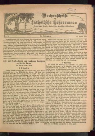Zeit- und Berufsgedanken zum dankbaren Gedächtnis an Pauline Herber