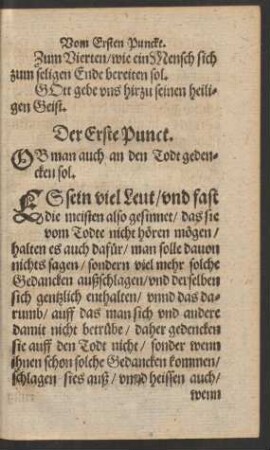 Der Erste Punct.