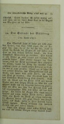 14. Die Schlacht bei Mühlberg. (24. April 1547)